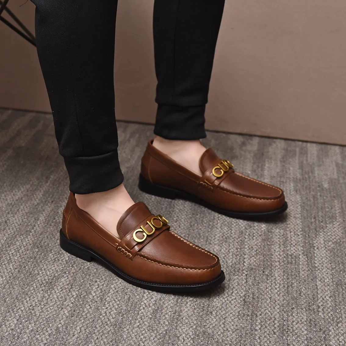 Men's shoes 💰580 📛📛Original (water-dyed cow lining) Gucci GUCCI official website formal shoes 🌀 Italian 🇮🇹 imported cowhide ➕ top imported water-dyed cowhide lining 💋 fine handmade original bottom, the real thing looks better when photographed in person Standard size 38-44